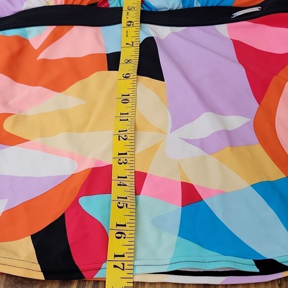 ZeroXPosur. Colorful Abstract Women's Swim Tankini Top. EUC - Picture 9 of 9